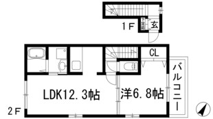 メヌエットの物件間取画像